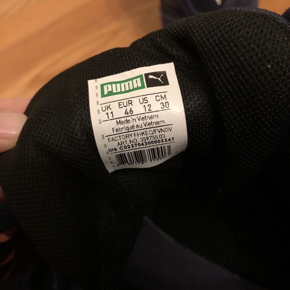 Puma Blue Suede Hight Tops - Picture 5 of 7